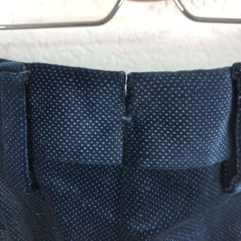 Etro Velvet Straight Leg Trousers Dotted Polka Dot - Picture 5 of 11